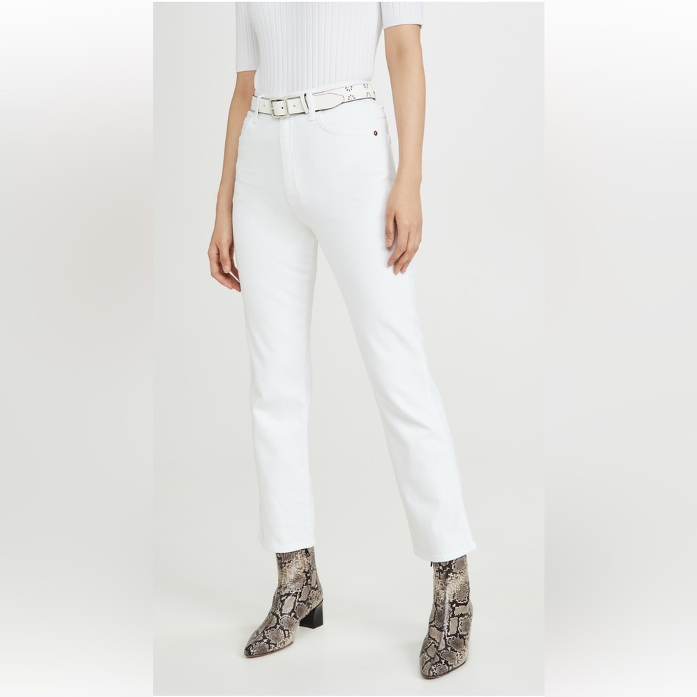 Agolde Size 28 White Pinch Waist Jeans